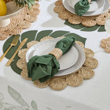 Sonora Jute Placemat  Set of 2 in NaturalGolden, NaturalWhite by Habitat | Set of 2 - Pillow Talk
