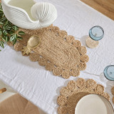 Sonora Oval Jute Table Runner [HABLSONOR21OTR]