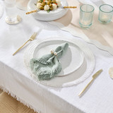 Ashra Fringed Napkin Set of 4 [MUSLASHN4S25]