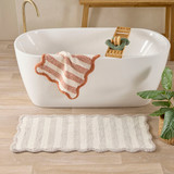 Aiden Stripe Bath Runner in Natural by Habitat | Pillow Talk