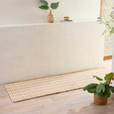 Lexi Natural Cotton 300cm Jute Floor Runner in Natural by Habitat | 80x300cm - Pillow Talk
