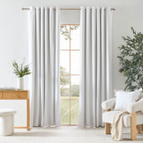 Marina Blockout White Curtain Set of 2 in White by MUSE | 140cm wide x 223cm drop , 140cm wide x 250cm drop , 180cm wide x 223cm drop , 180cm wide x 250cm drop , 220cm wide x 223cm drop , 220cm wide x 250cm drop , Set of 2 - Pillow Talk