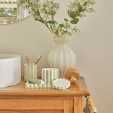 Zinnia Stripe Bathroom Accessories [HABBZINASS25]