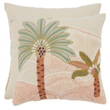 Tropea Palm Embroidered Cushion [MUSLTROPE25]
