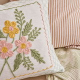 Daphne Floral Embroidered Cushion [MUSLDAPHN25]