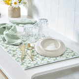 Daisy Microfibre Drying Mat in Green by Essentials | Pillow Talk