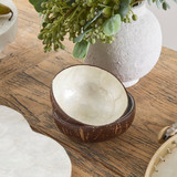 Layla Capiz Coconut Bowl in White by MUSE | Pillow Talk