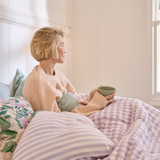 Maisie Check Lilac Quilt Cover Set [HABBMCQC25D]