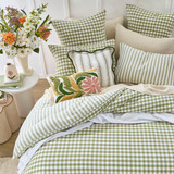Maisie Check Sage Green European Pillowcase [HABBMCEU25C]