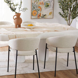 Blake Cream Boucle Dining Chair [MUSLBLAKE22CDIS]