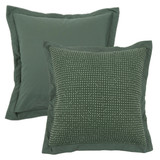 Waffle Dark Green European Pillowcase [MUSBWAFFEU24D]