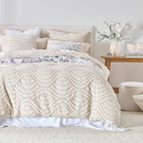 Mayana Waves Tufted Quilt Cover Set [HABBMAYAQC25]