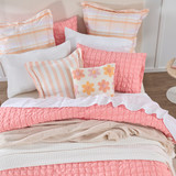 Talulah Coral Quilt Cover Set [HABBTALUQC25A]