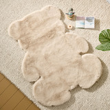 Nursery Bear Floor Rug in Natural by Kids by Pillow Talk | Pillow Talk