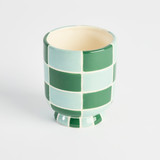 Charlie Green Check Decorative Pot [MUSCHAPW24GB]