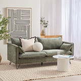 Picolly Green 3 Seater Sofa in Green by MUSE | Pillow Talk