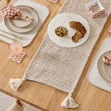 Jonty Cotton Jute Table Runner in Natural by Habitat | Table Runner 35x180cm - Pillow Talk