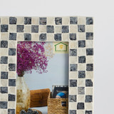 Soho Check Blue Photo Frame [MUSHSCPFW25A]