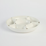 9 Piece Lazy Susan Chip and Dip Set [SUNLLAZCDS25]