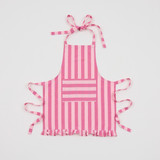 Annie Stripe Frill Apron [HABLANNAPS25]
