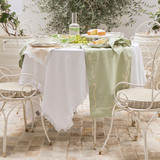 Aubrey Bow Embroidered Table Runner [HABLAUBTCS25]