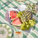 Monstera Leaf Melamine Outdoor Platter in White by Sundays by Pillow Talk | Pillow Talk