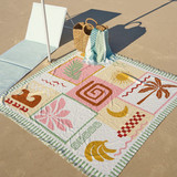 Camino Beach Blanket in MultiColour by Sundays by Pillow Talk | 140x140cm - Pillow Talk