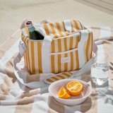 Maris Stripe Cooler Bag in Mustard by Sundays by Pillow Talk | Pillow Talk