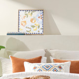 Alfresco Small Canvas Wall Art in MultiColour by MUSE | 40x40cm - Pillow Talk