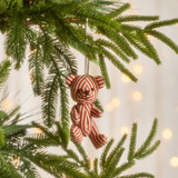 Paddy Bear Hanging Christmas Decoration in Red by Christmas by Pillow Talk | Pillow Talk