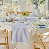 Christmas Celestial Embroidered Table Runner in LightBlue by Christmas by Pillow Talk | Table Runner 35x200cm - Pillow Talk