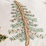 Holiday Pine Embroidered Christmas Tree Cushion [CHRLHOLID25]
