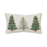 Holiday Pine Embroidered Christmas Tree Cushion [CHRLHOLID25]