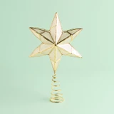 Capiz Dreams Star Christmas Tree Topper [CHRCCAPTS25]
