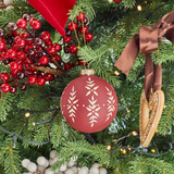 Peace Vine Glass Christmas Bauble [CHRCPEABS25]