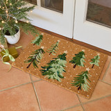 Festive Christmas Tree Doormat in NaturalMulti by Christmas by Pillow Talk | 40x60cm - Pillow Talk