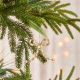 Pearl Bow Christmas Hanging Decoration Set of 6 [CHRHPEAHDS25]
