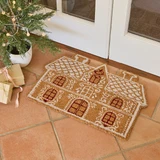 Gingerbread House Shaped Doormat [CHRLGINGER25]