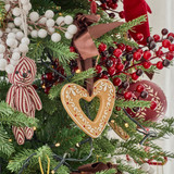 Sugar and Spice Heart Christmas Hanging Decoration [CHRCSUGHS25A]