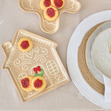 Christmas Gingerbread House Plate in Natural by Christmas by Pillow Talk | Pillow Talk