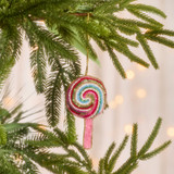 Beaded Lollipop Hanging Decoration in Pink by Christmas by Pillow Talk | Pillow Talk