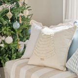 Christmas Tree Embroidered Pearl Cushion [CHRCHRITS25]