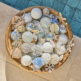 Snowdrop Finial Clear Christmas Hanging Decoration [CHRHSNOHS25A]