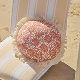 Lani Floral beach Pillow in Carmel by Sundays by Pillow Talk | Pillow Talk