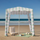 Vista Stripe Scalloped Cabana in SAGEMELON by Sundays by Pillow Talk | Pillow Talk