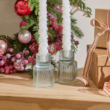 Lulu Tealight / Tapered Candle Holder in LightBlue, Pink by Habitat | Pillow Talk