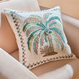 Jada palm Embroidered Cushion [HABJADAP25]