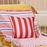 Maris Pink Stripe Reversible Outdoor Cushion [SUNLMARISP25A]
