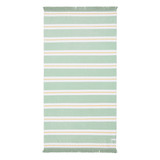Aegean Sage/Melon Stripe Large Beach Towel [SUNLAEGET22H]