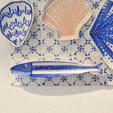 Finn Fish Plate in DarkBlue by MUSE | Pillow Talk